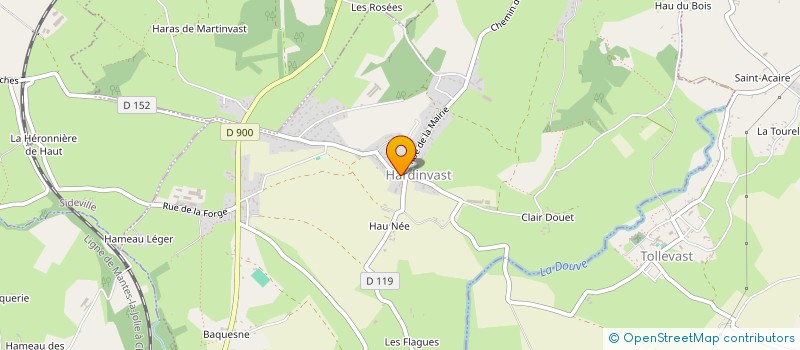 localisation de l'entreprise HELLEVILLE  HARDINVAST