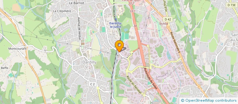 localisation de l'entreprise HELLI SANTE à DARDILLY