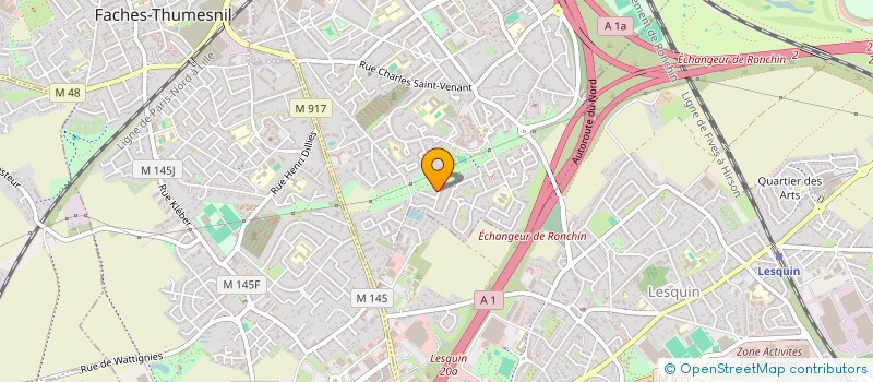 localisation de l'entreprise HELLIMMO  RONCHIN