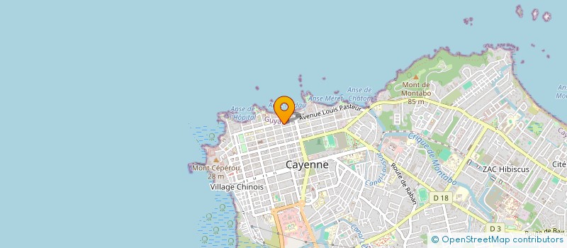 localisation de l'entreprise HELLIN à CAYENNE