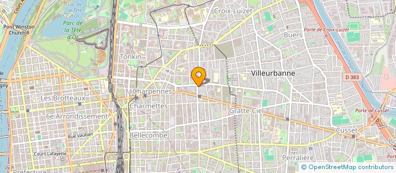 localisation de l'entreprise HELLIPSE à VILLEURBANNE