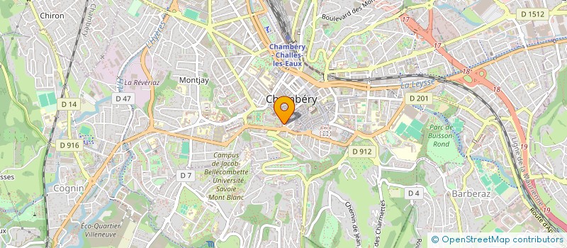 localisation de l'entreprise HELLMAC  CHAMBERY