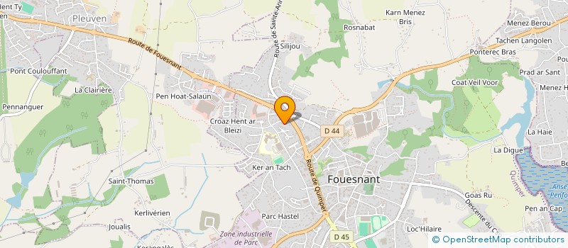 localisation de l'entreprise HELLO à FOUESNANT