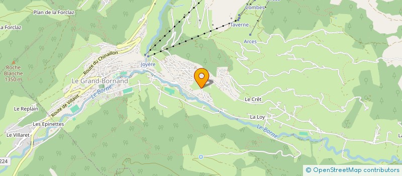 localisation de l'entreprise HELLO AIDES A LA PERSONNE à LE GRAND-BORNAND