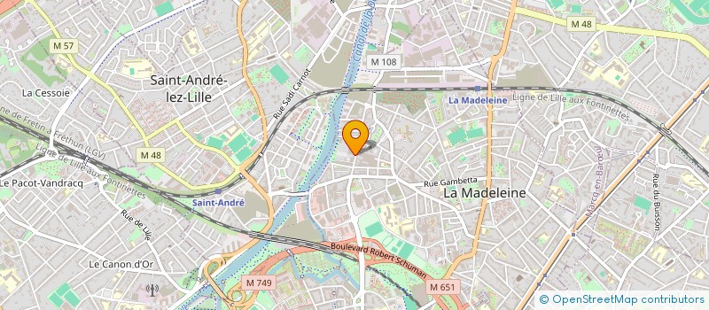 localisation de l'entreprise HELLO ARCHITECTURE ET URBANISME à LA MADELEINE