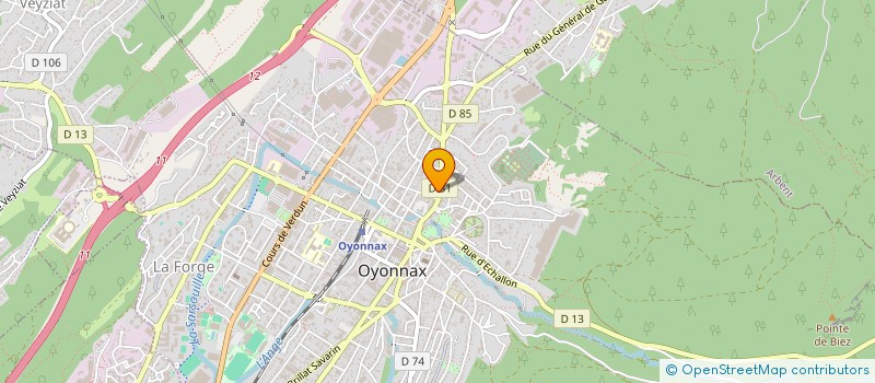 localisation de l'entreprise HELLO BAR à OYONNAX