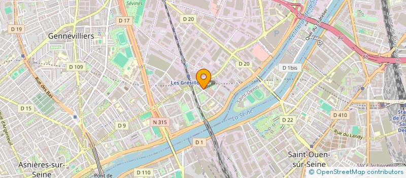 localisation de l'entreprise HELLO CARS  ASNIERES-SUR-SEINE