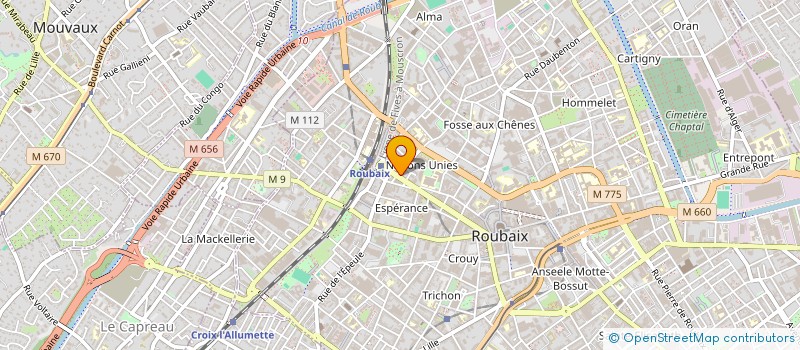 localisation de l'entreprise HELLO CARTE GRISE  ROUBAIX