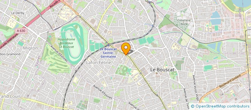 localisation de l'entreprise HELLO FONCIER  LE BOUSCAT