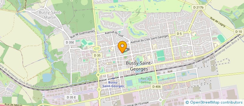 localisation de l'entreprise HELLO FRANCE  BUSSY-SAINT-GEORGES