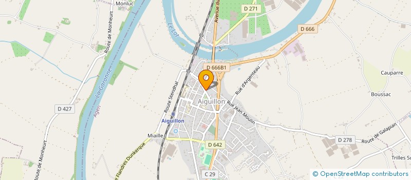 localisation de l'entreprise HELLO LOTO  AIGUILLON