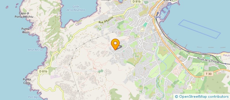 localisation de l'entreprise HELLO SOLUTION  CALVI