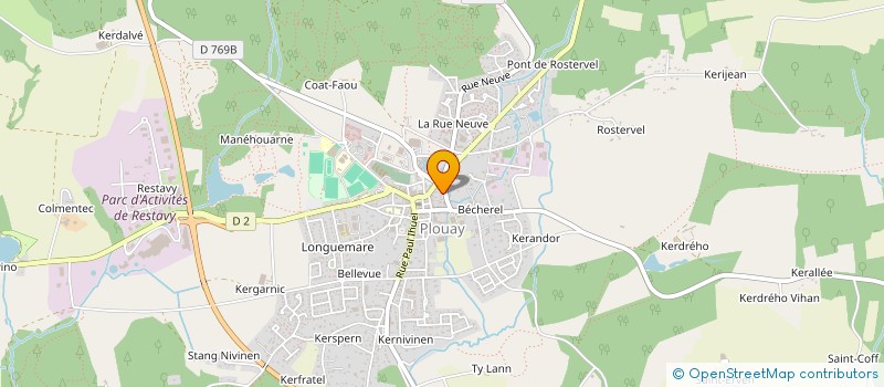 localisation de l'entreprise HELLO TAXI  PLOUAY