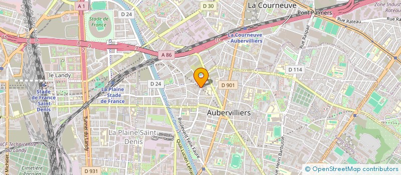 localisation de l'entreprise HELLO WATCH à AUBERVILLIERS