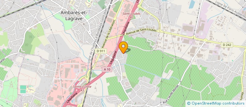 localisation de l'entreprise HELLOCARS BORDEAUX à SAINTE-EULALIE