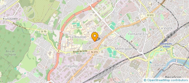 localisation de l'entreprise HELLOMICI  BESANCON