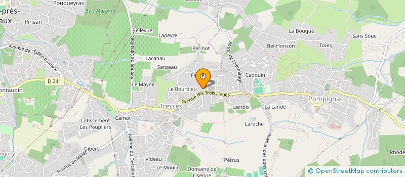 localisation de l'entreprise HELLOPAC à TRESSES