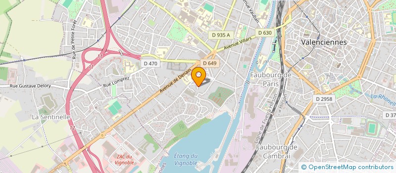 localisation de l'entreprise HELLYSEE IMMOBILIER à VALENCIENNES