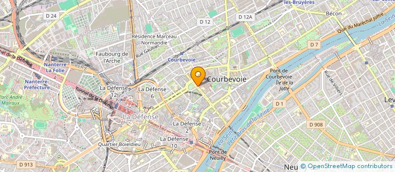 localisation de l'entreprise HELMA à COURBEVOIE
