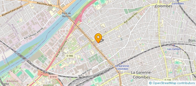 localisation de l'entreprise HELMA HOLDING à COLOMBES