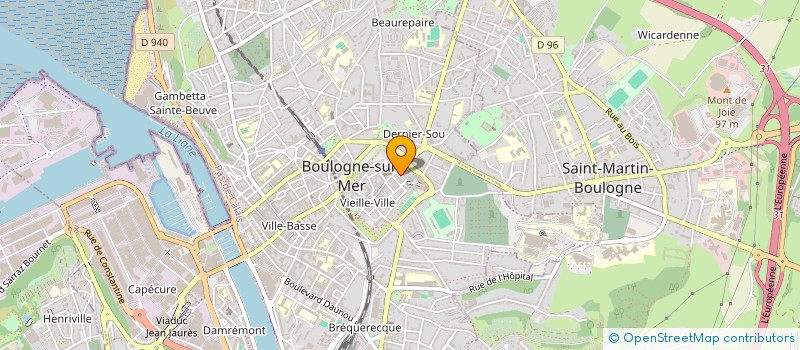 localisation de l'entreprise HELMANOVA à BOULOGNE SUR MER