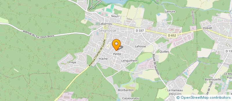 localisation de l'entreprise HELMAS  SEIGNOSSE