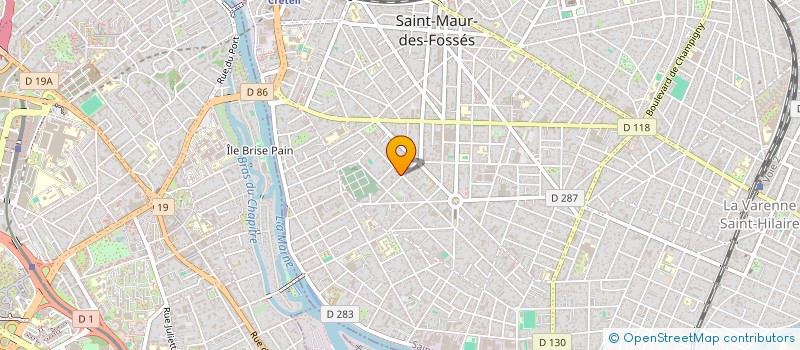 localisation de l'entreprise HELMAT SCI à SAINT-MAUR-DES-FOSSES