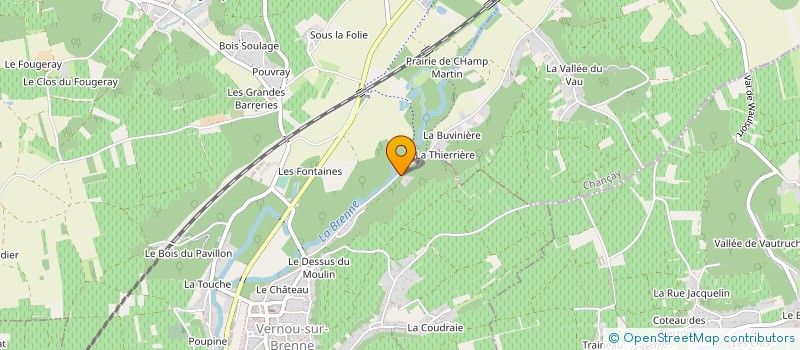 localisation de l'entreprise HELMETCORP  VERNOU-SUR-BRENNE