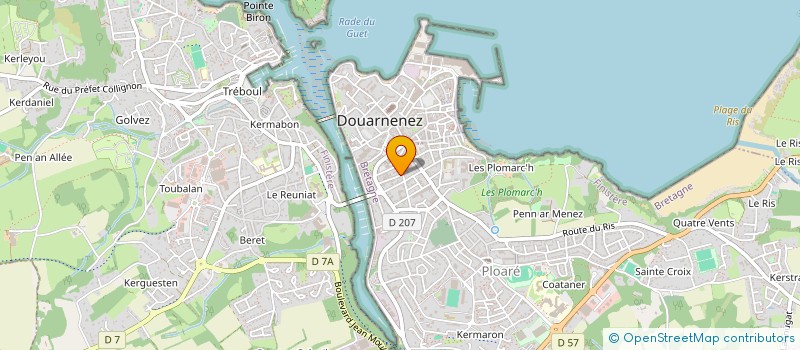 localisation de l'entreprise HELO-LOC  DOUARNENEZ