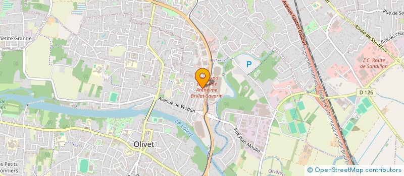localisation de l'entreprise HELOM à OLIVET