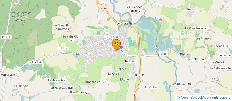 localisation de l'entreprise HELOU  TALENSAC