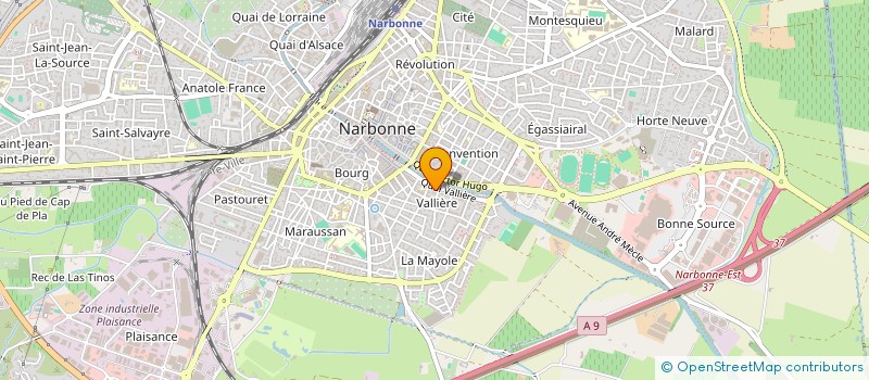 localisation de l'entreprise HELOVA à NARBONNE