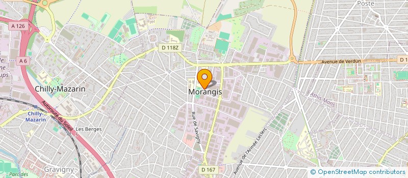 localisation de l'entreprise HELP à MORANGIS