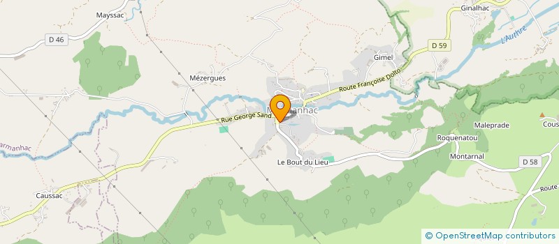 localisation de l'entreprise HELP'AIDANTS à MARMANHAC