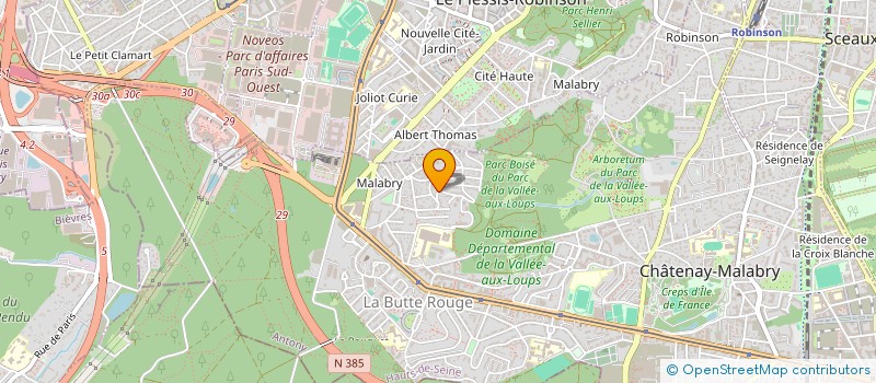 localisation de l'entreprise HELP COUVERTURE ETANCHEITE à CHATENAY-MALABRY
