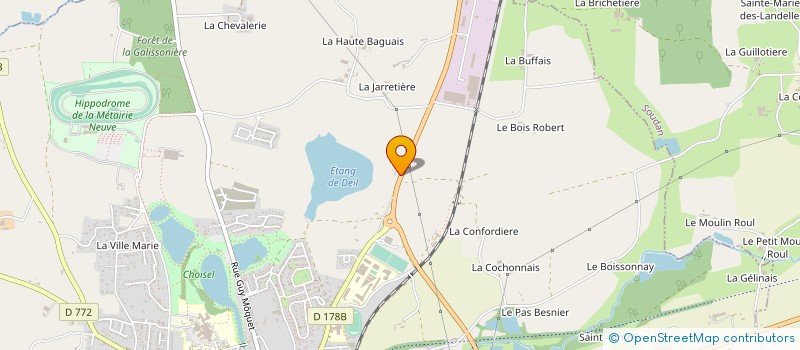 localisation de l'entreprise HELP DIAGNOSTICS INTERVENTIONS COMPRESSEURS BRETAGNE PAYS DE LOIRE  CHATEAUBRIANT