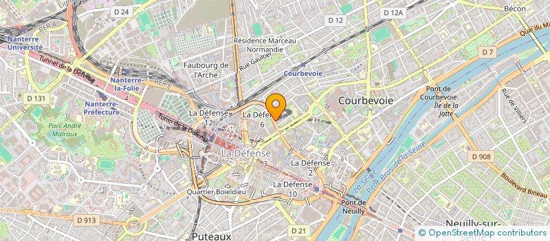 localisation de l'entreprise HELP FAMILLES à COURBEVOIE