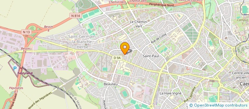 localisation de l'entreprise HELP INFORMATIK à CAEN