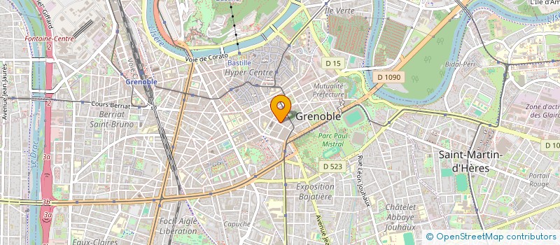 localisation de l'entreprise HELP INFORMATIQUE à GRENOBLE