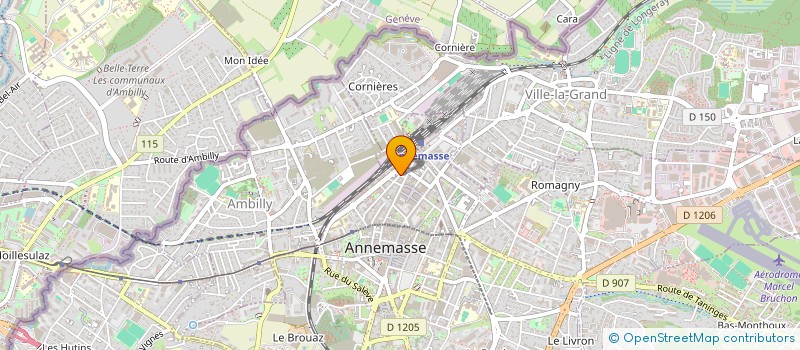 localisation de l'entreprise HELP INTENSIVE à ANNEMASSE