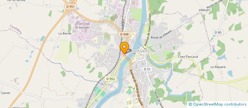 localisation de l'entreprise HELP INTERNATIONAL FORMATION  CONFOLENS