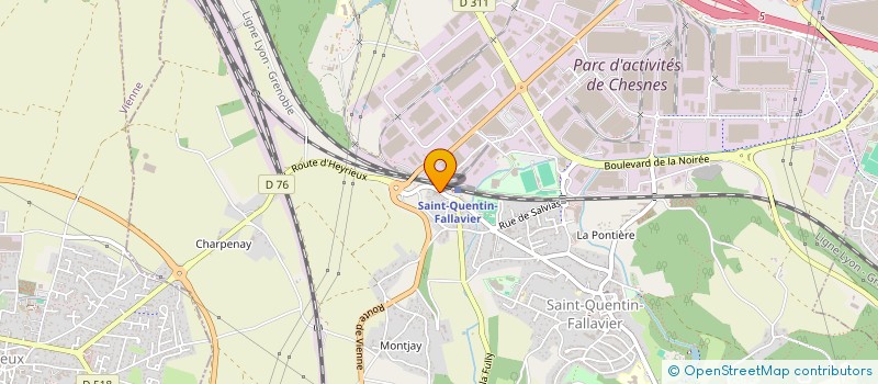 localisation de l'entreprise HELP LOGISTIC à SAINT-QUENTIN-FALLAVIER