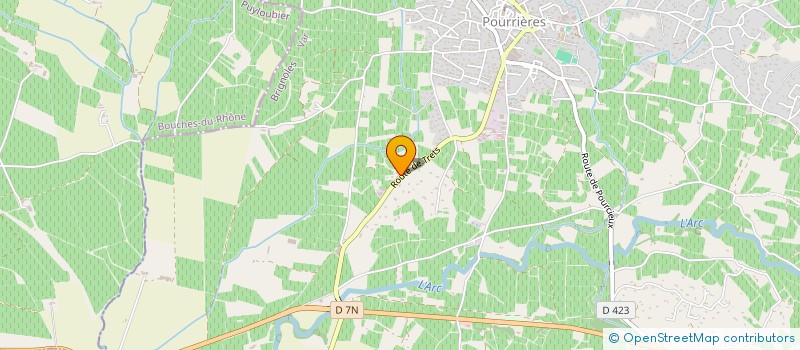 localisation de l'entreprise HELP OFFICE  POURRIERES