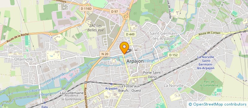 localisation de l'entreprise HELP PLAYER  ARPAJON