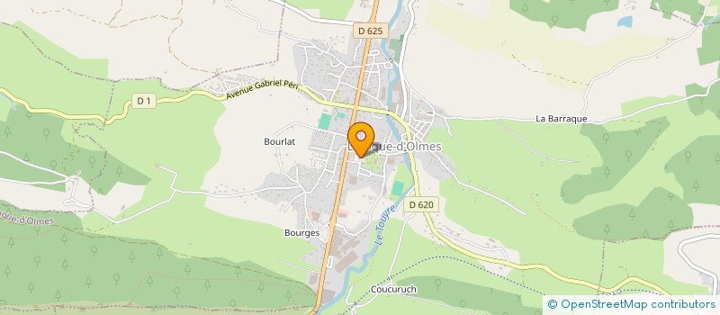 localisation de l'entreprise HELP PLOMBIER à LA BASTIDE-SUR-L'HERS