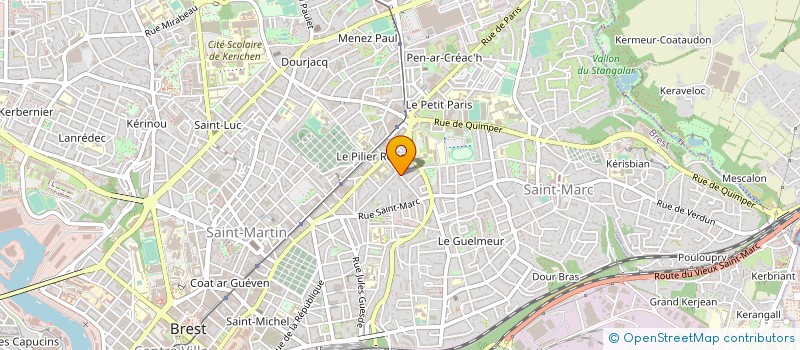 localisation de l'entreprise HELP SERVICE à BREST