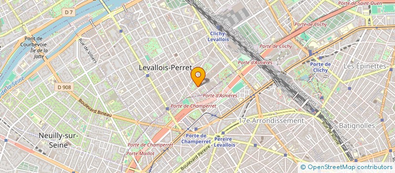 localisation de l'entreprise HELP SERVICES à LEVALLOIS-PERRET