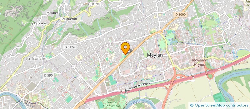 localisation de l'entreprise HELP STUDY  MEYLAN