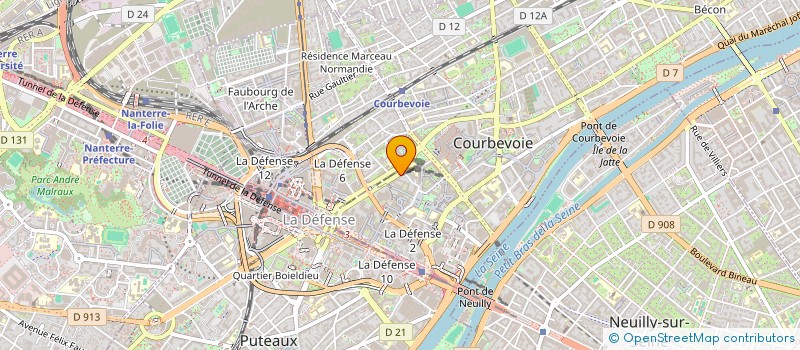 localisation de l'entreprise HELPI R4 à COURBEVOIE