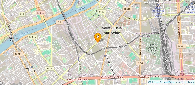 localisation de l'entreprise HELPING à SAINT-OUEN-SUR-SEINE